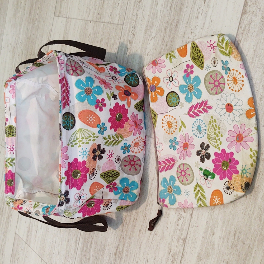 Thirty One Square Utility Tote & Zipper Pouch